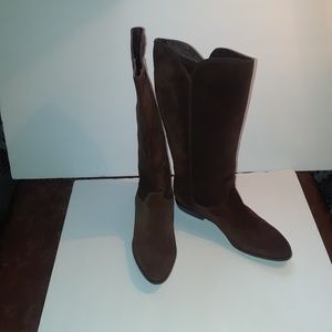 NWOT Brown Suede Leather Boot by Pappagallo